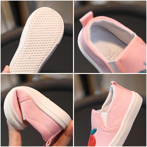 Scarpe Sportive Casual da Bambina Primavera 2026, Traspiranti, Slip-On, Tomaia in Cotone, Suola in TPR, Fodera in Vera Pelle, EVA - Product Image 5