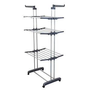 Stendibiancheria Pieghevole Mobile a 3 Ripiani per Verniciatura a Spruzzo - Product Image 5