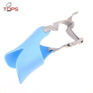 부드러운 실리콘 Duckbill 입 커버 애완 동물 Anti-biting 조정 가능한 안전 작은 개 총구 가죽 실리콘 개 총구 - Product Image 3