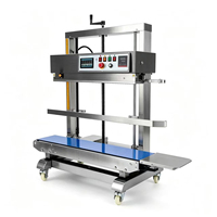 Machine de scellage à bande verticale en acier inoxydable FR 1300V à chauffage continu avec codage par encre pour le scellage thermique de grands sacs
