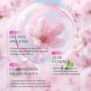 KORMESIC Private Label OEMODM 80g Cherry Blossom Dual-Color Crystal Eye Mask Patch Hydrating Lightweight Non-greasy Dark Circles - Product Image 3