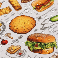 Papier d'emballage alimentaire imprimé avec logo personnalisé, papier pour hamburgers et sandwichs résistant à la graisse, papier écologique jetable pour traiteur, vente en gros