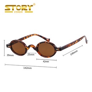 STORY STY97595YD Occhiali da Sole Vintage Rotondi Retrò con Montatura Piccola Colorata Stile Steampunk Personalizzati per Uomo e Donna Lentes De Sol - Product Image 5