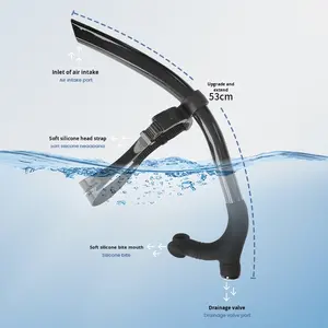 Équipement d'entraînement de plongée avec tuba adulte recommandé par l'entraîneur Respirateur semi-sec à manches courtes respirant pour la <span class=keywords><strong>natation</strong></span> libre - Product Image 3