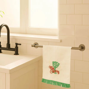 Be Merry <b>Linen</b> Chicken Towel | High Quality <b>100</b>% <b>Linen</b> <b>Fabric</b>, Sustainable Absorbent Kitchen & Tea Towel - Product Image 1