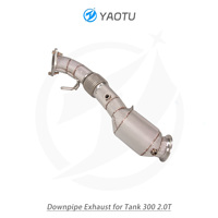 YT untuk kinerja knalpot downpipe dari sistem knalpot Header otomotif baja tahan karat untuk tangki 300 2.0T