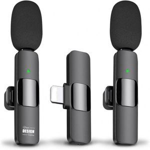 ไมโครโฟนไร้สายแบบหนีบปกเสื้อโลหะระดับมืออาชีพ-ไมค์คอนเดนเซอร์แบบพกพา พิมพ์ซิลค์สกรีน สลักเลเซอร์ แบรนด์สั่งทำได้ - Product Image 1