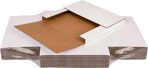 Ghi lại bưu phẩm 13 "L x 13" W x 1 "L <span class=keywords><strong>LP</strong></span> Album gửi thư hộp, 25 gói Vinyl vận chuyển hộp, trắng các tông sóng hộp quà tặng với FR - Product Image 6