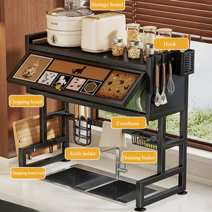 Kitchen Over Sink Dish Draining Rack Organizing <strong>Storage</strong> <strong>Shelf</strong> for Draining Dish Racks Kitchen Organizer - Product Image 3