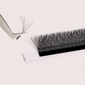 Extensions de cils 3D noir mat brun effet naturel longue tenue courbure D, cils doux et tendance, GZ RTS, commande en gros mixte - Product Image 2