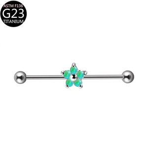 Barre industrielle en titane F136 avec zircon pour <span class=keywords><strong>piercing</strong></span>, bijoux de <span class=keywords><strong>piercing</strong></span> pour cartilage d'oreille, bijoux de <span class=keywords><strong>piercing</strong></span> corporel, <span class=keywords><strong>piercing</strong></span> de pont nasal - Product Image 6