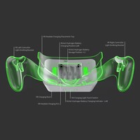Support de charge pour casque VR filaire en plastique TY-3835 avec lumière LED pour 3 unités