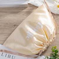 Sac pochette en satin personnalisé recyclable Sacs à cordon pour bijoux Boucles d'oreilles Colliers Bagues Bracelets Solution d'emballage complète