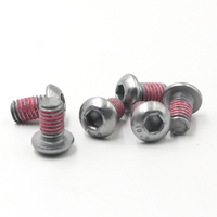 Vis à tête fraisée à six pans, grade 10.9, Nylok rouge, pré-enduite, avec dispositif de verrouillage de filetage anti-desserrage