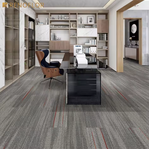 Neue Element Hotel Büro Dicke Ineinandergreifende Teppichfliesen mit Bitumenrücken und <span class=keywords><strong>Nylon</strong></span>-Oberfläche, quadratisch 50x50, selbstklebend - Product Image 4