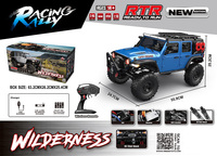Buggies RC 4x4 RTR en métal avec batteries au lithium 2S 3S, phares LED, feux respirants, étanchéité IPX4, caoutchouc TPR, portée 100m