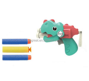 ปืนระเบิดไดโนเสาร์พร้อมลูกดอกโฟม10ชิ้นและของเล่นพลาสติกเป้าหมาย1ชิ้น2ชิ้น - Product Image 6