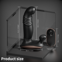 5-in-1 Neuer Prostatamassager mit Stoß- und Heizfunktion, 9 Vibrationsfrequenzen, Fernbedienung für Stimulation und Vergnügen