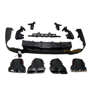 Lèvre de pare-chocs arrière diffuseur arrière style GLC63 AMG pour <span class=keywords><strong>Mercedes</strong></span> Benz classe <span class=keywords><strong>GLC</strong></span> X253 AMG GLC43 2017 <span class=keywords><strong>2018</strong></span> 2019 GLC250 GLC300 - Product Image 5