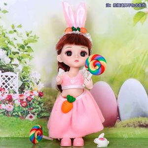 มาใหม่ที่มีคุณภาพดีมินิ Loli ตุ๊กตา1/8ขนาด6.5นิ้ว16-17เซนติเมตรตุ๊กตา Bjd สาวที่มีขนยาวชุดสำหรับเด็ก - Product Image 2