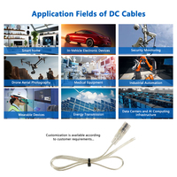 20AWG DC5525 Transparentes Parallelkabel mit Stecker und Buchse für LED-Stromversorgung, DC-Rundloch-Ladekabel
