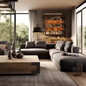 New arrival high quality one piece custom Indoor Furniture home couch Living Room sectional Sofa