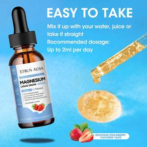 ETRUN ALISA Label pribadi Magnesium l-theanine Glycinate cairan Drop tenang tidur otot kaki kram stres kurang tidur lebih baik - Product Image 6