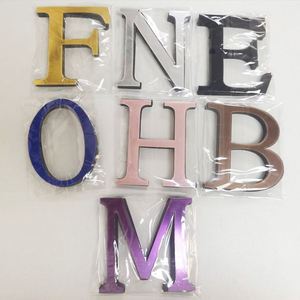 26 Letras Inglesas de 10 cm, Adhesivos de Pared Acrílicos 3D con Efecto Espejo, Mayúsculas y Minúsculas, Decoración del Hogar, Adhesivos Luminosos Nocturnos, Mural Artístico - Product Image 1