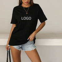 T-shirt manches courtes col rond pour femme, ample et respirant, en coton, décontracté, pour l'été, livraison directe