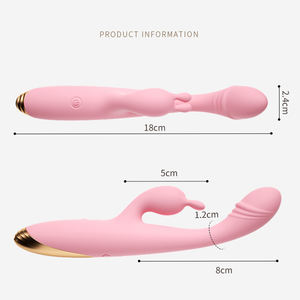 リロ ダブルヘッド シリコン ラビット ワンド 強力 女性用 ディルド バイブレーター 大人のおもちゃ - Product Image 6