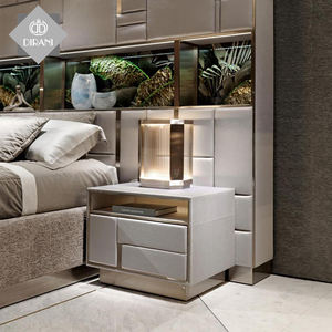 Lit King Size 180x200 en Tissu Doux pour Chambre à Coucher de Luxe au Design Italien, Meubles de Chambre à Coucher de Style Moderne avec Tête de Lit Bibliothèque - Product Image 2