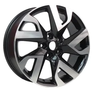 Hot sale 17x7.0j black machine face passenger car wheels pcd 5x114.3 alloy rims for Nissan