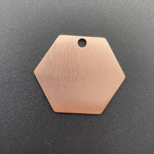 14 Gauge Puur Koperen Zeshoek Gravure Stempelen Blanks Huisdier Id Tags Gepersonaliseerd Metalen Ornament - Product Image 5