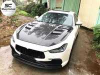 Capot moteur en fibre de carbone Ghibli pour Maserati Ghibli S Q4 berline 4 portes 2014-2020