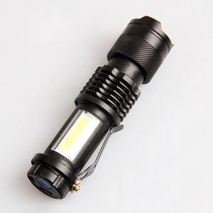 ไฟฉายแบบชาร์จไฟได้ขนาดเล็กแบบมินิยูเอสบี 5W LED XPE COB ไฟด้านข้างซูมได้ 100 ม. ลำแสงสำหรับใช้กลางแจ้งแคมป์ปิ้งกรณีฉุกเฉิน - Product Image 3
