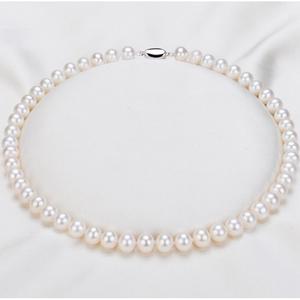 Zhuji Quality <b>Freshwater</b> <b>Pearl</b> Necklace with Non-Core Silver Buckle White <b>Pearl</b> <b>Bracelet</b> Good Clean Truly High Quality Product - Product Image 2