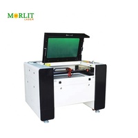Machine de gravure laser CO2 Morlit Laser 4060, dernière génération haut de gamme, 100W, Ruida 6442 6445 8445, refroidie par eau, rail de guidage PMI, pour bois/papier