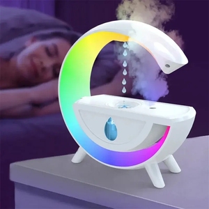 Humidificador Antigravedad con Forma de <span class=keywords><strong>G</strong></span> Grande, Altavoz Bluetooth, Nube de Lluvia, Atomizador Doméstico, Reproductor de Música Moderno, Luz RGB, Vapor Frío - Product Image 2