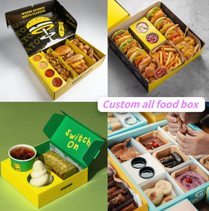 Envase Personalizado para Comida Rápida, Caja con Compartimentos para Shawarma, <span class=keywords><strong>Doner</strong></span> <span class=keywords><strong>Kebab</strong></span>, Wrap, para Restaurantes <span class=keywords><strong>Halal</strong></span>, Comida para Compartir, Comida para Llevar - Product Image 5