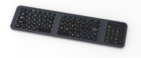 Keyboard Bluetooth lipat, papan ketik nirkabel Mini dapat dilipat dengan Mouse Touchpad untuk Android IOS