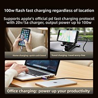 Cable de Datos USB C a C de 100W con Logotipo Personalizado, Diseño de Luz LED Intermitente, Carga de Alta Velocidad, Compatible con Todos los Dispositivos Electrónicos Inteligentes Tipo C