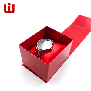 Gift Luxury Foldable Magnetic Watch Box Packaging Paperboard Watch Packages with Pillow