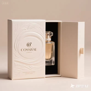 Perfume árabe con logotipo personalizado de fábrica, caja de regalo de cartón de lujo, botella de vidrio de 10 ml y 50 ml, caja de regalo deslizante con papel de regalo para perfume. - Product Image 4