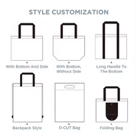 Sac en papier Kraft lavable imprimé personnalisé à la mode sac fourre-tout de grande capacité en surface miroir argenté