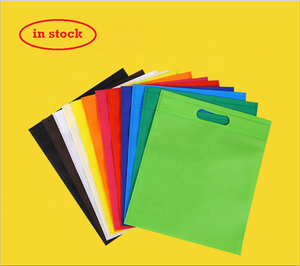 In Stock Accept Custom Logo Printing Eco Friendly No MOQ Promotional <strong>Medium</strong> <strong>Size</strong> Non Woven Grocery Shopping <strong>Bag</strong> - Product Image 1