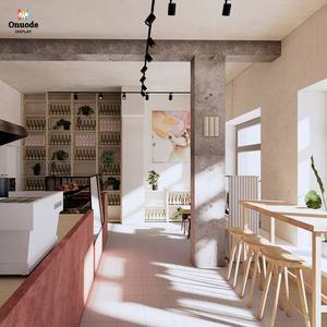 การออกแบบตกแต่งภายในร้านกาแฟสมัยใหม่ |   เฟอร์นิเจอร์บาร์กาแฟและตู้โชว์สินค้าสั่งทำพิเศษ |   โซลูชั่นครบวงจรสำหรับเคาน์เตอร์ร้านกาแฟ - Product Image 4