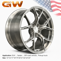 Jantes en alliage d'aluminium forgé monobloc GW 16-22 pouces 5x112 5x120 brossées légères pour BMW M3 M4 M5 X3 X5