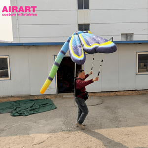 Marionetas de Mano Personalizadas con Forma de Libélula, Globo Inflable para Desfiles y Espectáculos, Marioneta Inflable de Libélula para Decoración de Escenarios - Product Image 5