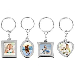 Promotional <b>Custom</b> Shape Sublimation Keyrings Customized Blank Metal Heart Transfer Printing Keyholder DIY <b>Keychains</b> - Product Image 3
