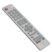 Control Remoto RCU024 SHWRMC0121 DH-2086 para Televisor LED Inteligente Sharp Aquos Full HD con Botones de Netflix, YouTube y Freeview
